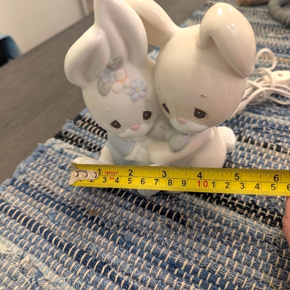Vintage "Precious Moments Some Bunny Loves You" Ceramic Night Light - Picture 6 of 8